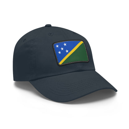 Flag Village Solomon Islands Flag Hat Cap with Leather Patch