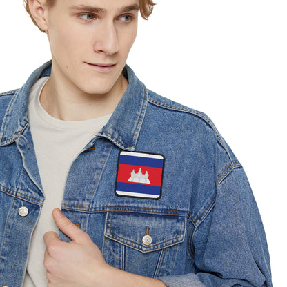 Flag Village Cambodia Flag Embroidery Iron-On Patches