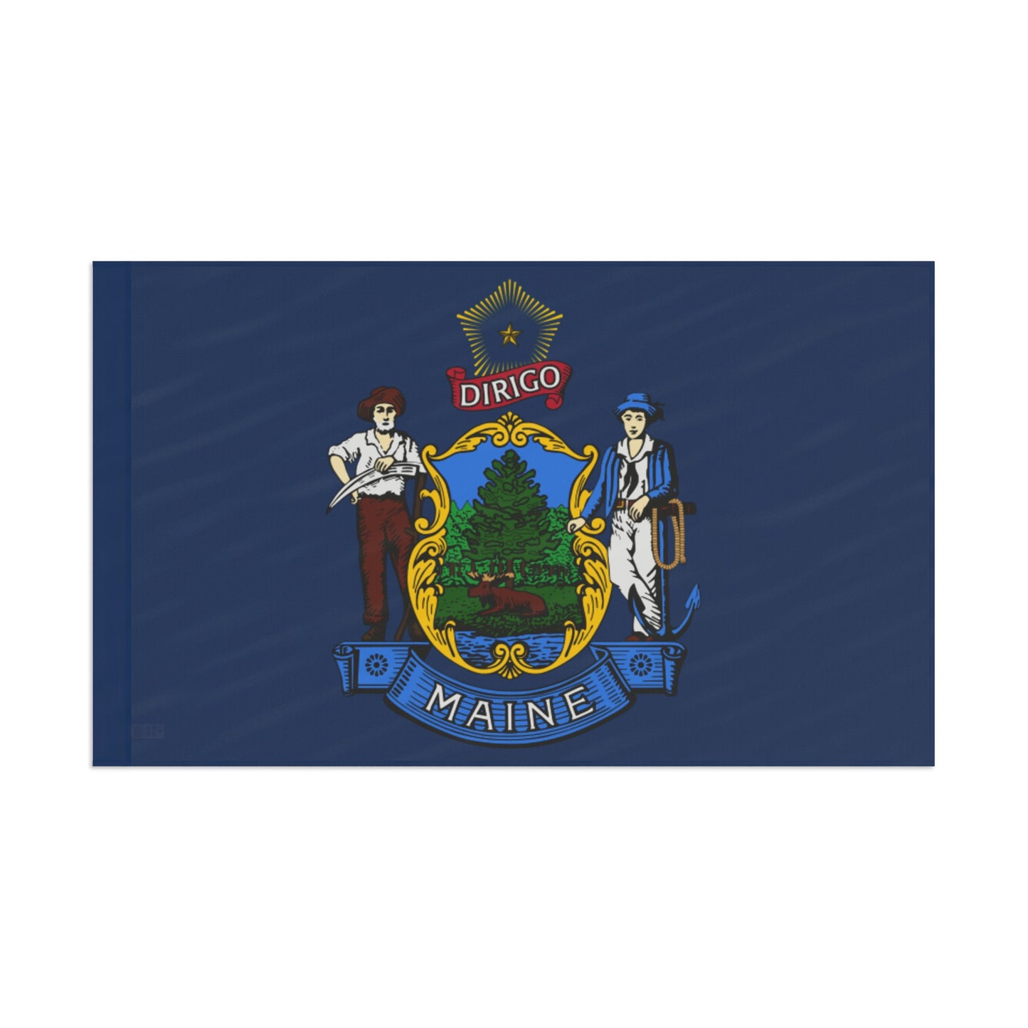 Flag Village USA Maine State Flag 18" x 12" / 36" x 24" / 60" x 36"