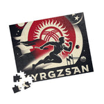 Flag Village Kyrgyzstan Sporting Flag Puzzle