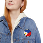 Flag Village Philippines Flag Embroidery Iron-On Patches