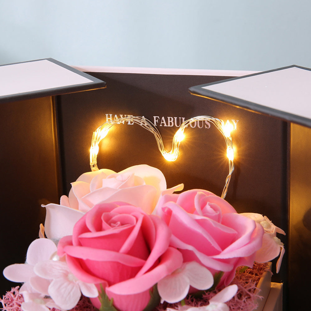 Flag Village Pink Lamp Gift Box Christmas Valentine's Day Creative Gift