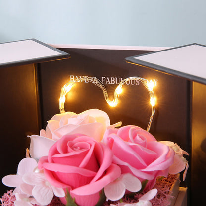 Flag Village Pink Lamp Gift Box Christmas Valentine's Day Creative Gift
