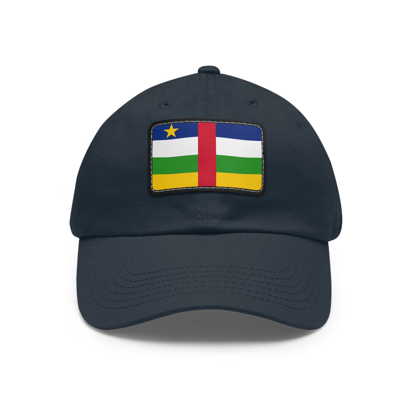 Flag Village Central African Republic Flag Hat Cap with Leather Patch