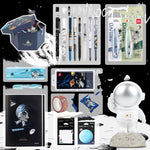 Flag Village Universe Galaxy Exploration Stationery Set Gift Box Spree Birthday Gift Astronaut Notebook Creative Hand Ledger
