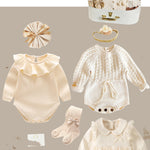 Flag Village Newborn Gift Box Spring And Summer Suit Girl Baby Full Moon Gift