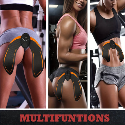 Flag Village Hip Trainer, Buttock Lift Massage Device Smart Fitness Exercise Gear Home Office, Portable U-Shape Butt Lifting Workout Equipment Gifts For Women