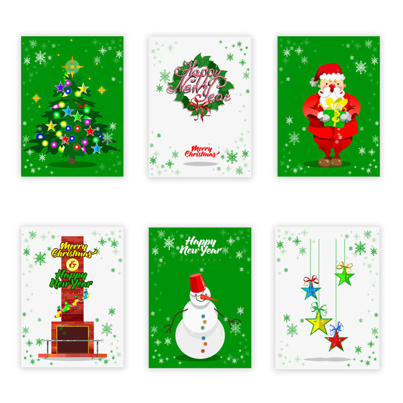 Flag Village 500 Stickers Roll Christmas Holiday Decoration Gifts