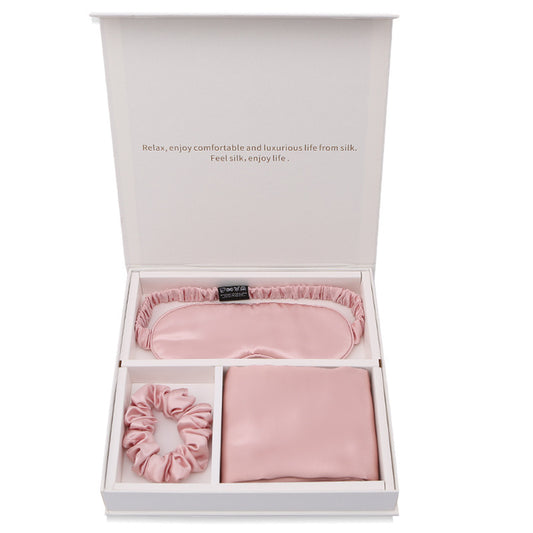 Flag Village Silk Eye Mask Pillowcase Head Flower Gift Box