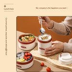 Flag Village Employee Customer Lunch Box, Bento Tableware, Gift Box Set
