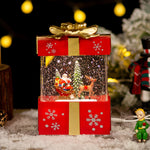 Flag Village Christmas Decoration Gift Box Crystal Ball Small Night Lamp Ornaments