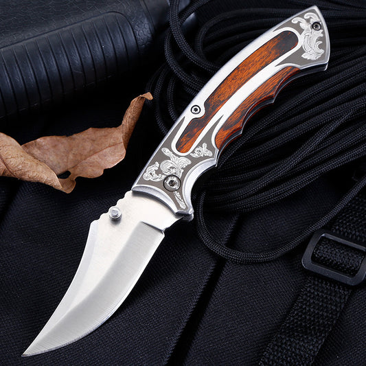 Flag Village Portable Outdoor Camping Survival Folding Knife
