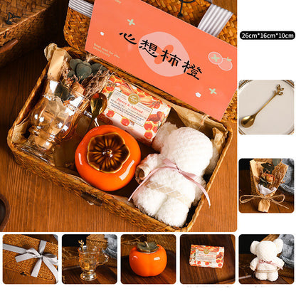 Flag Village Creative Persimmon Light Luxury Gift Box Set
