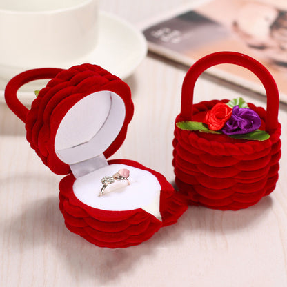 Flag Village Christmas Gift Box, Flower Basket, Earring Box, Ring Box, Jewelry Box
