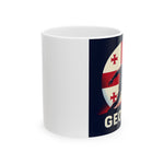 Flag Village Georgia Sporting Flag Ceramic Coffee Mug 11oz FV-MG0011