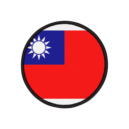 Flag Village Taiwan Flag Embroidery Iron-On Patches