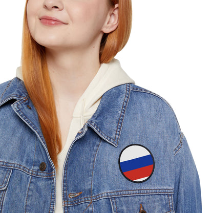 Flag Village Russia Flag Embroidery Iron-On Patches