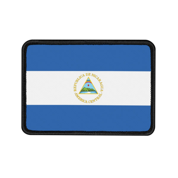 Flag Village Nicaragua State Flag Embroidered Iron-On Patch