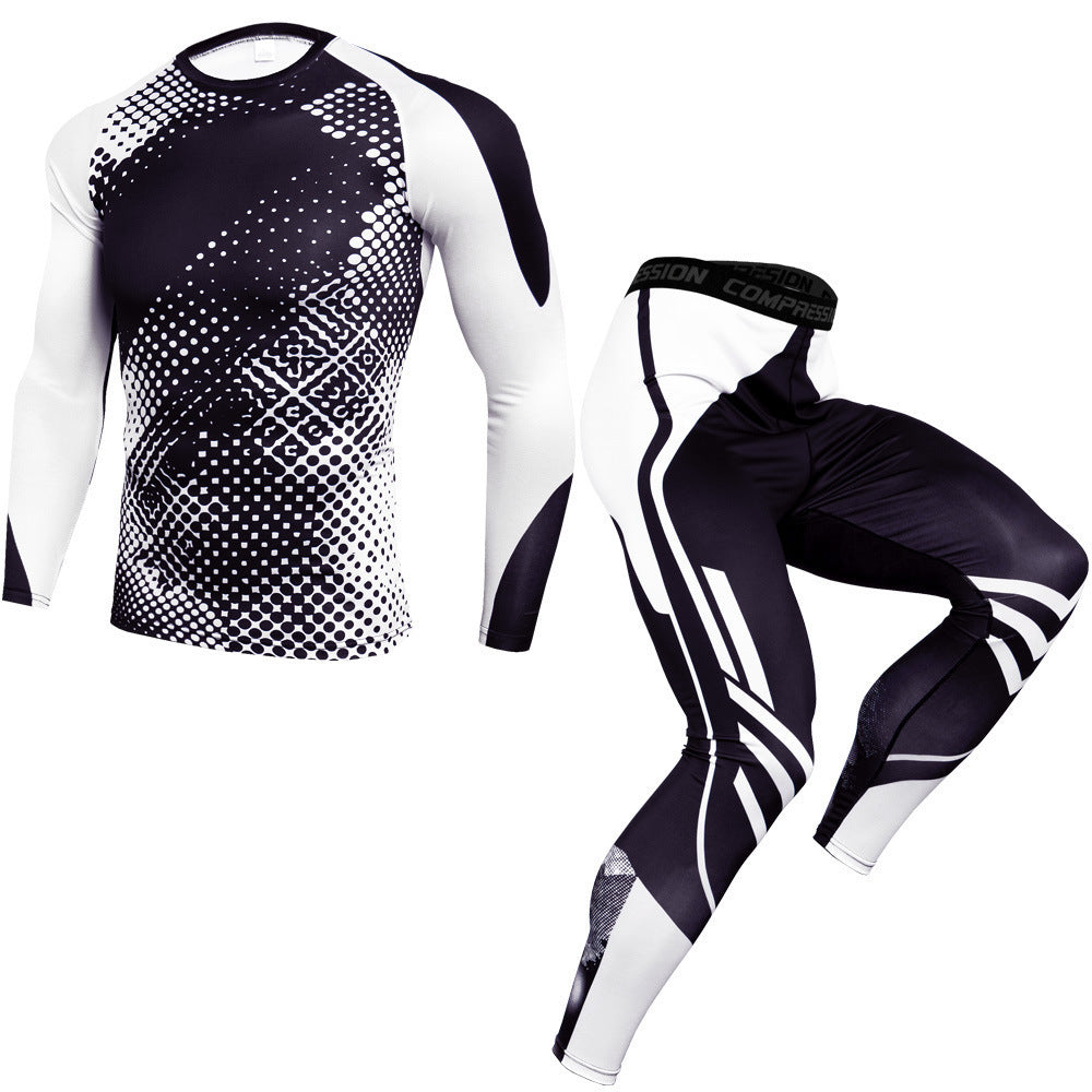 Flag Village Outdoor fitness sports suit men's quick-drying pants