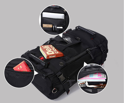 Flag Village New double shoulder bag Oxford cloth bags male outdoor backpack large capacity baggage bag multifunction hiking bag
