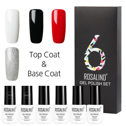 Flag Village 6 Colors Set Solid Color Gel Polish Set Nail Polish Gift Box Manicure