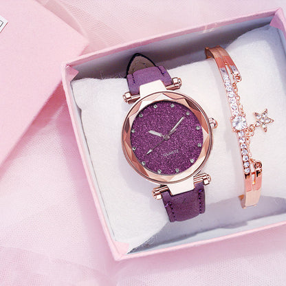Flag Village Ladies Bracelet Electronic Watch Gift Box Set