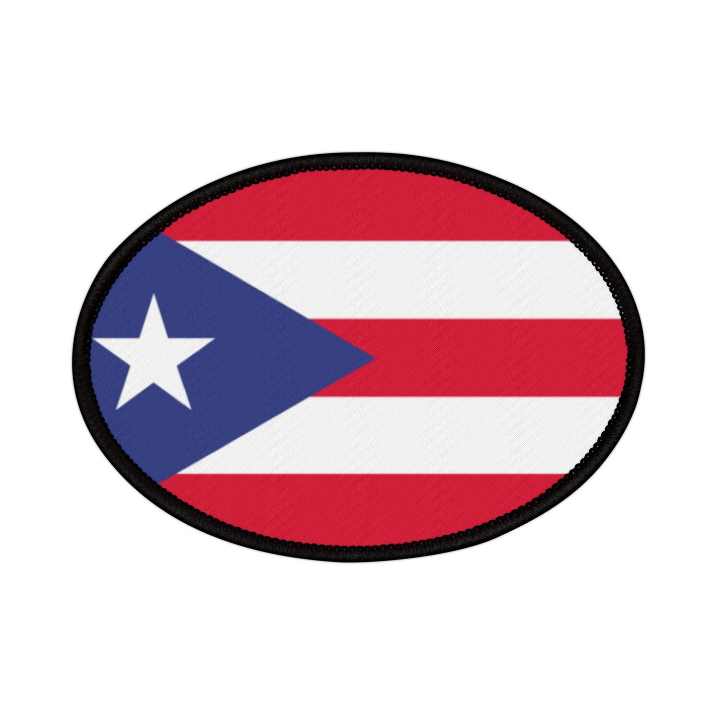Flag Village Puerto Rico Flag Embroidery Iron-On Patches