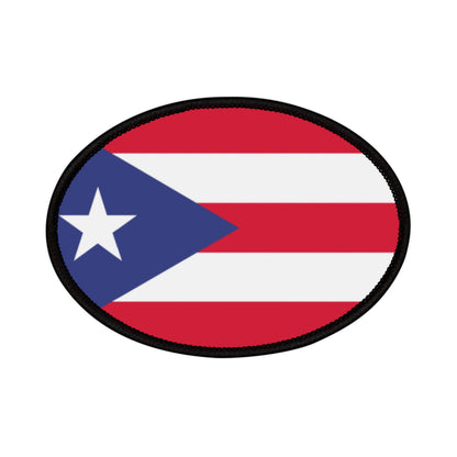 Flag Village Puerto Rico Flag Embroidery Iron-On Patches