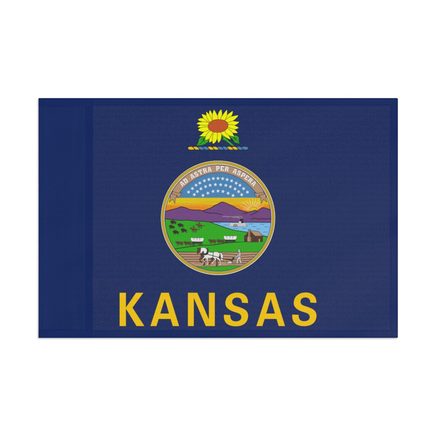 Flag Village USA Kansas State Flag 18" x 12" / 36" x 24" / 60" x 36"