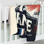Flag Village France Sporting Flag Sherpa Fleece Blanket FRA0011