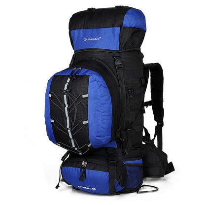 Flag Village Factory wholesale professional sports 80L mountaineering bun outdoor travel exercise double shoulder bag hiking bag