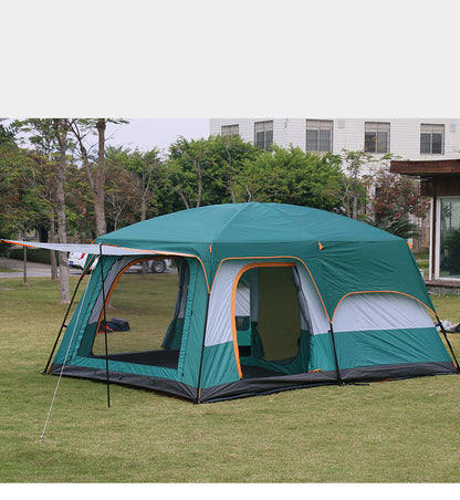 Flag Village Multi-person Thickening Rain-proof Camping Portable Luxury Villa