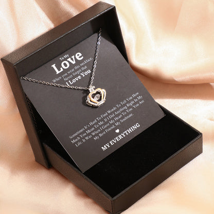 Flag Village Mother's Day Necklace Gift Box Love Necklace For Women Fine Jewelry Women Accessories Fashion Jewelry