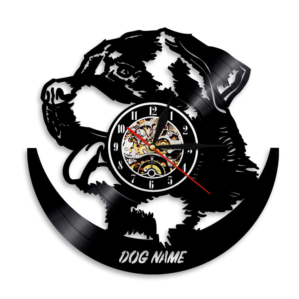 Flag Village Wall Clock Dog Breed Gifts