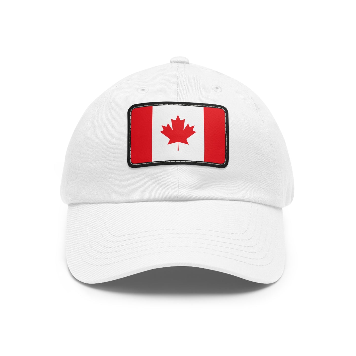 Flag Village Canada Flag Hat Cap with Leather Patch