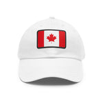 Flag Village Canada Flag Hat Cap with Leather Patch