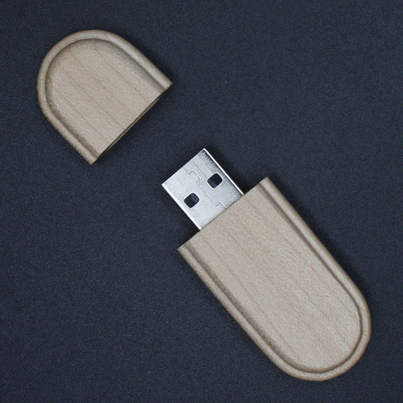 Flag Village Manufacturers of customized business advertising gifts U disk can be printed logo wooden lettering business anniversary gift