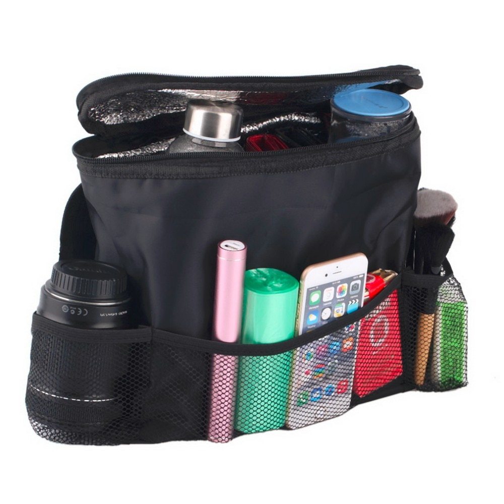 Flag Village Auto Tools Universal Car Auto Seat Back Auto Car Seat Organizer Multi-Pocket Storage Bag Organizer Holder Travel Hanger