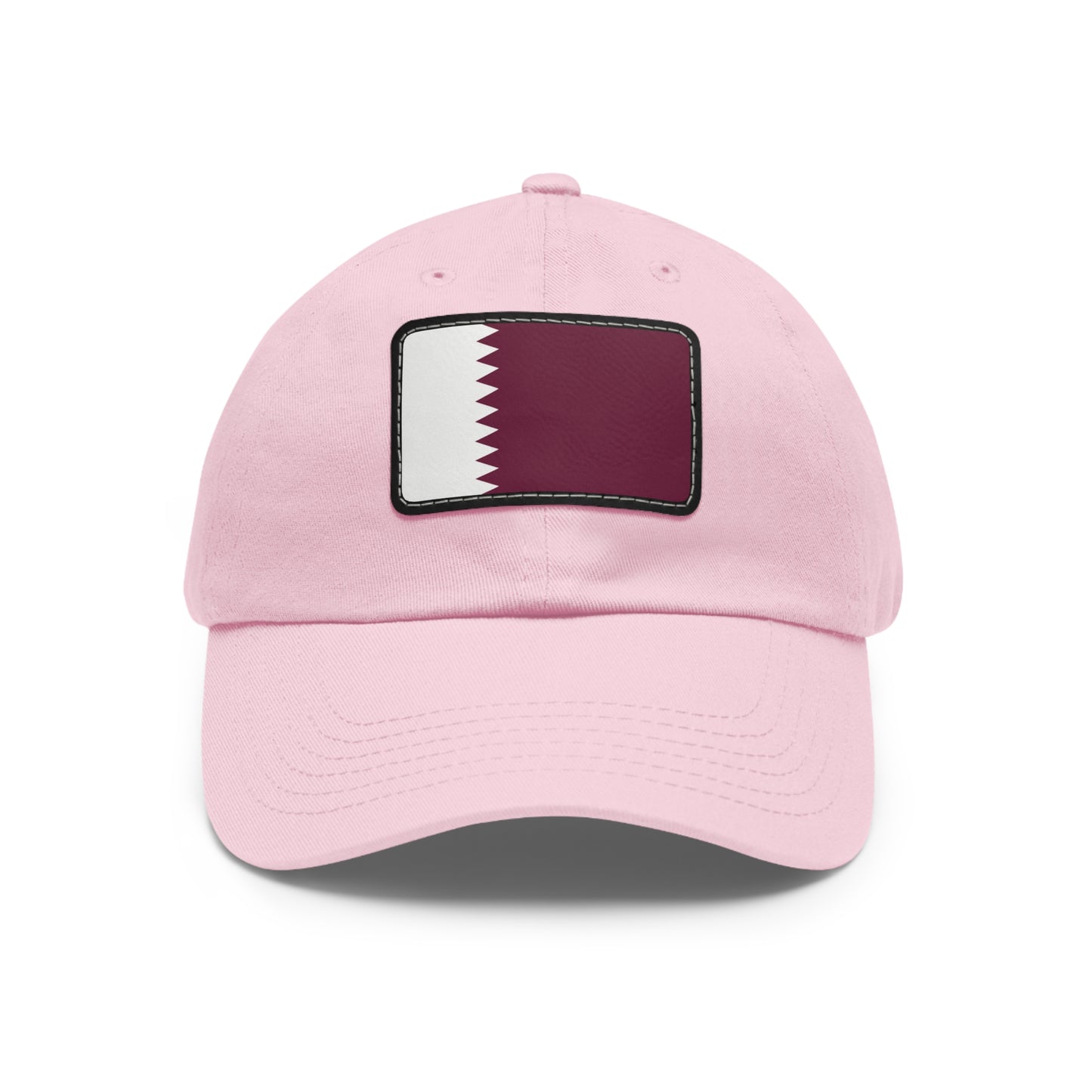 Flag Village Qatar Flag Hat Cap with Leather Patch