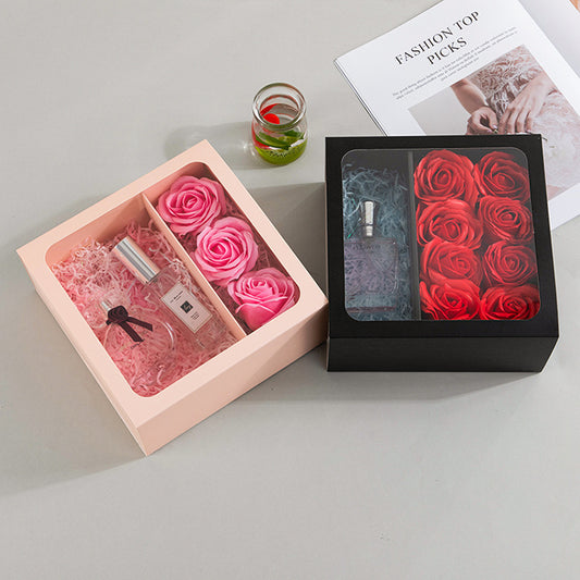 Flag Village Qixi Festival Gift Flowers Portable Flower Box