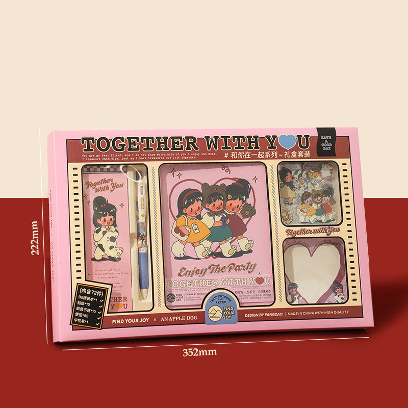 Flag Village Cute Ledger Sticker Gift Box Set