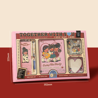Flag Village Cute Ledger Sticker Gift Box Set