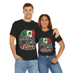 Flag Village Mexico Vintage Car Flag T-SHIRT Heavy Cotton Tee MEX0001