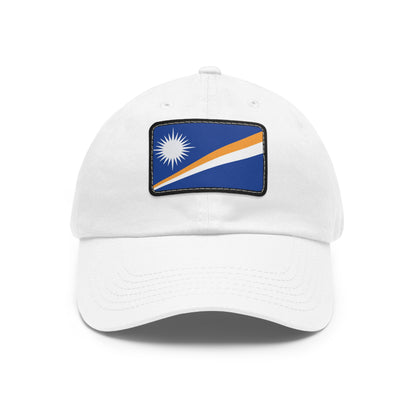 Flag Village Marshall Islands Flag Hat Cap with Leather Patch