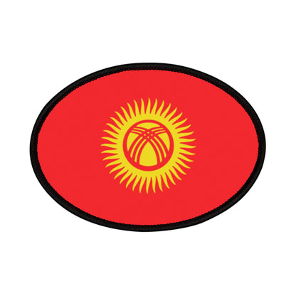 Flag Village Kyrgyzstan Flag Embroidery Iron-On Patches