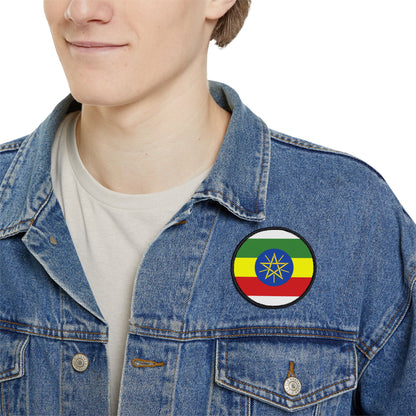 Flag Village Ethiopia Flag Embroidery Iron-On Patches