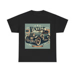Flag Village USA Vintage Car Flag T-SHIRT Heavy Cotton Tee USA0015