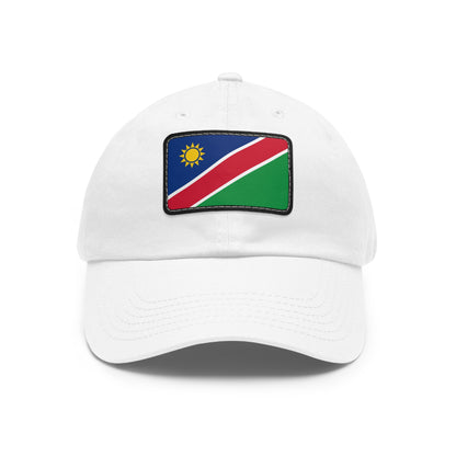Flag Village Namibia Flag Hat Cap with Leather Patch