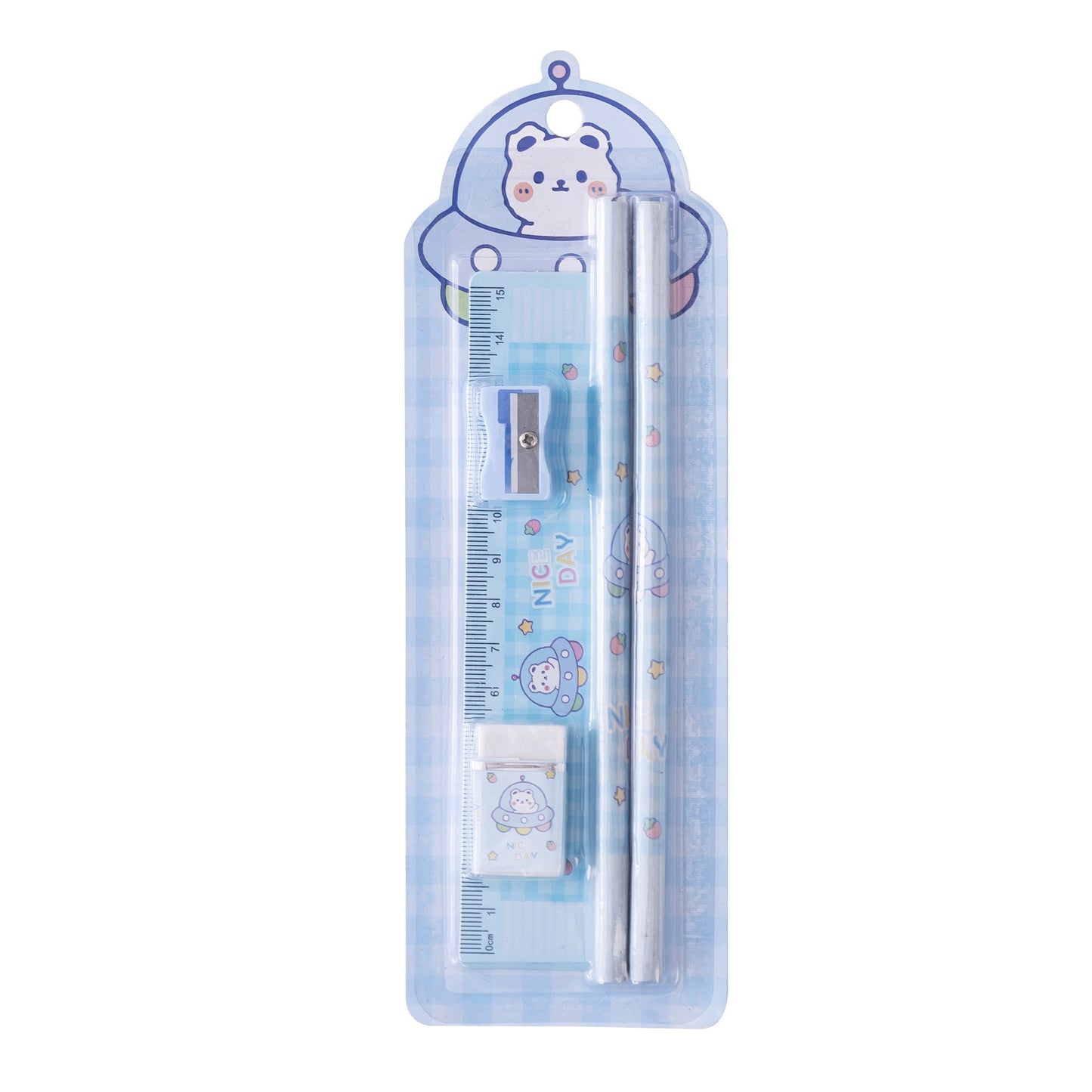 Flag Village Girl School Supplies Set Gift Box Gift Bag Primary School Pupil Pencil Stationery