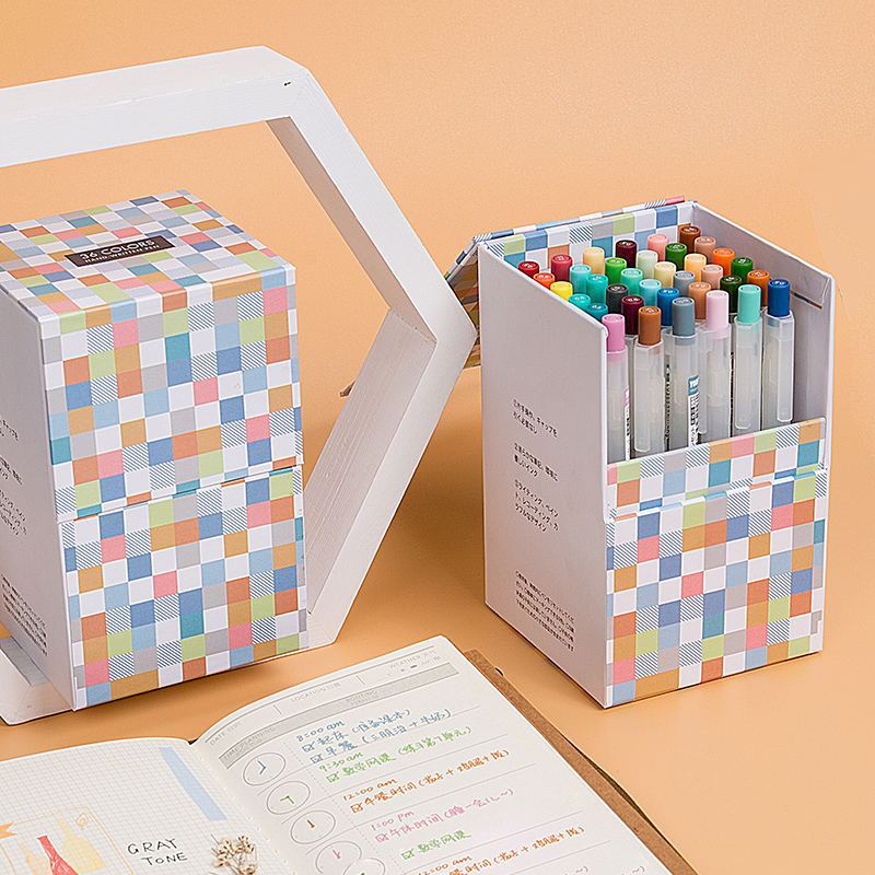 Flag Village Fashion Multicolor Gel Pen Set Gift Box